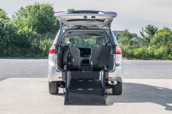 Toyota Sienna wheelchair accessible rear entry van