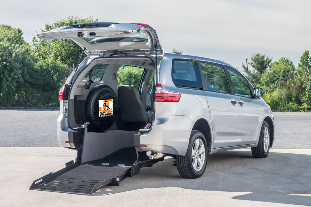 manual ramp on rear entry wheelchair van